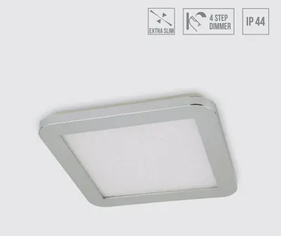 Obrázok produktu pre LED stropné svietidlo MADRAS LED/18W,4000K,IP44, chróm/kryštálový efekt D: 300, Š: 25, V: 300