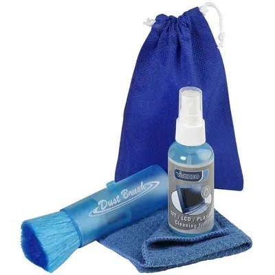 Produktbild von VIVanco™Hochwertiges Reinigungsset, 4-teilig inkl. Reinigungstuch -und bürste, für Monitor, Notebook, Smartphone, 30ml
