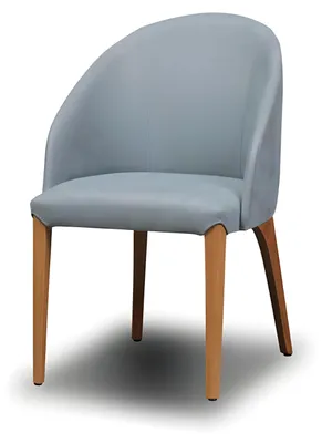 Produktbild von Grauer Holzstuhl im modernen Design, eleganter und langlebiger