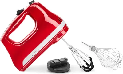 Zdjęcie produktu dla KitchenAid 5KHM6118EER, Mikser ręczny, Czerwony, Miksowanie, 1,53 m, 1300 RPM, Plastik
