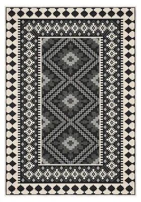 Image de Tapis Moquette en polyester gris 100 x 150 cm antidérapant poils 5 mm