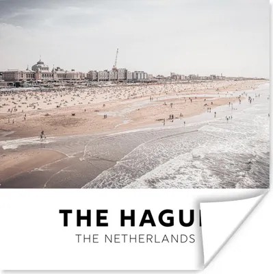 Produktbild von MuchoWow® Poster Den Haag - Niederlande - Strand 30x30 cm - Wandposter - Printing