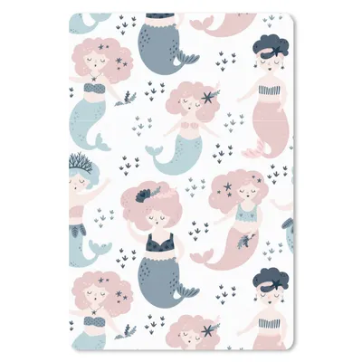 Produktbild von MuchoWow® Mauspad Mousepad Muster - Meerjungfrau - Tiere 18x27 cm - Mousepads - Maus Mat - Pad - Mausunterlage