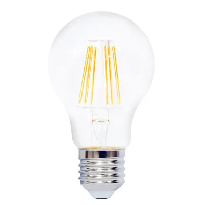 Produktbild von LightMe LED Filament Leuchtmittel Birnenform A60 7W = 60W E27 klar 810lm warmweiß 2700K DIMMBAR