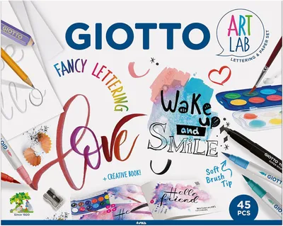 Immagine prodotto di Giotto ART LAB FANCY LETTERING con penne e libro