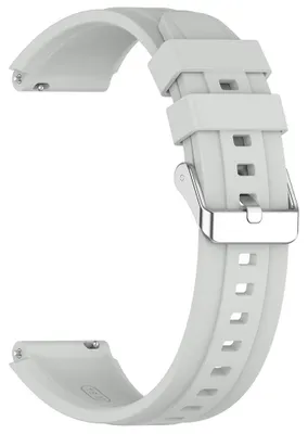 Obrázok produktu pre Techsuit – remienok na hodinky 18 mm (W075) pre Huawei Watch GT 4 (41 mm) / W1 / Honor Watch S1 / Garmin Venu 2S / Vivoactive 4S – sivý