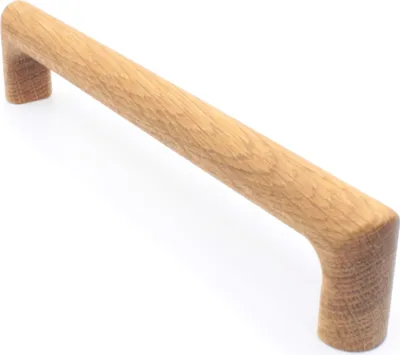 Produktbild von Möbelgriff BA 128mm Küchengriff Eiche massiv Schrankgriff abgerundet