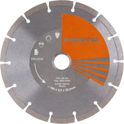 Produktbild von Diamanttrennscheibe FESTA 21318, Segment 180 x 2,4 x 22,2 mm