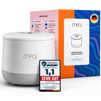 Zdjęcie produktu dla mfa® | Ultradźwiękowe urządzenie czyszczące do protez, aparatów ortodontycznych, szyn dentystycznych, retainerów, alignerów, protez i szyn okluzyjnych