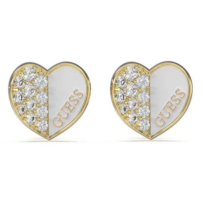 Produktbild von Guess Lovely Herz Ohrringe, Gold & Zirkonia