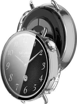 Produktbild von Schutzhülle mit Glas für Xiaomi Watch S4 41 mm. Bizon Case Watch Adamo, Transparent