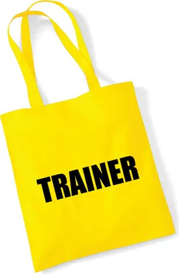 Produktbild von Huuraa Jutebeutel Trainer Training 10 Liter Yellow Baumwolle Tasche Geschenkidee