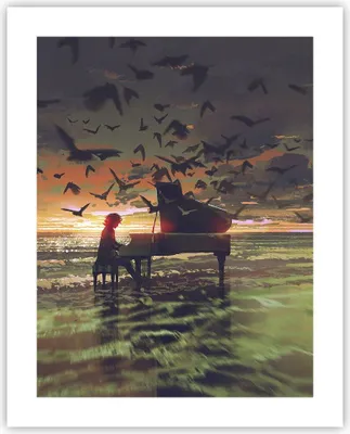 Produktbild von Poster - Poster ohne Rahmen - Klaviermusik - 40x50 cm - Wand Bild - Wanddeko - Wandbilder - Kunstposter - Wandposter - Bilder - Kunstdruck - Wanddekoration - Wandbild - P2XPA40x50-3911