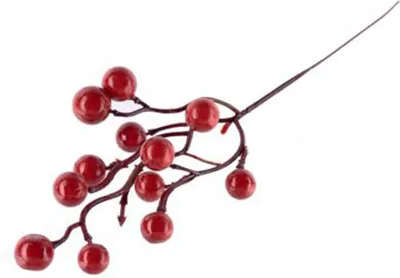 Produktbild von Zweig MagicHome Weihnachten, Berries, rot, 27 cm