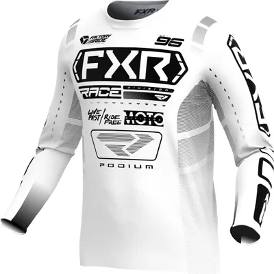 Obrázek produktu pro FXR Podium 2025 Youth Motocross Jersey, bílá/černá, M