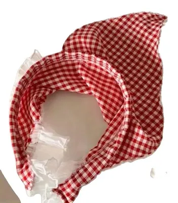 Productafbeelding van Sjaal, ruitpatroon, bohemienstijl, rood