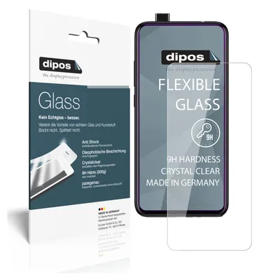 Produktbild von 2x Schutzfolie für Xiaomi Mi 9T - Anti-Shock 9H Folie dipos Glass Kunststoffglas
