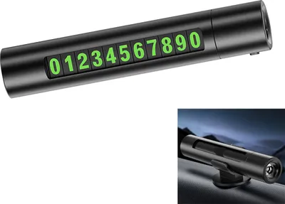 Produktbild von 4-in-1 Auto Notfalltool mit Fensterbrecher, Gurtschneider, Parknummer, ergonomischem Design – Schwarz