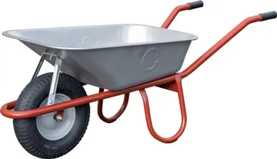 Produktbild von CAPITO Standard Schubkarre ALLCAR 85 Liter schmale Tiefmulde, Gummiräder mit Blockprofil und Stahlfelge inkl. Kunststoff