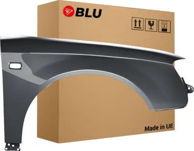 Zdjęcie produktu dla BLU Błotnik pasujący do Audi A4 B7 LZ7S Prawy Szary DaytonaGrau | 2004-2008 | Przedni Przód | Lakierowany | Gotowy do montażu  | Stal