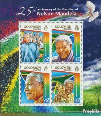 Produktbild von Briefmarken Salomoninseln 2015 Mi 3067-3070 Kleinbogen (kompl. Ausg.) postfrisch Nelson Mandela