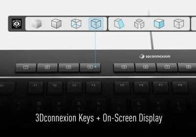 Produktbild von 3Dconnexion Pro - Tastatur und Nummernfeld - USB - QWERTZ - Schweiz