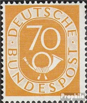 Produktbild von Briefmarken BRD (BR.Deutschland) 1951 Mi 136 postfrisch Posthorn