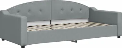 Produktbild von vidaXL Tagesbett Hellgrau 90x200 cm Stoff