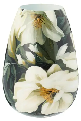 Image de H&S Décoration | Vase - Vase à fleurs - Vase pour plantes - 15 x 20 cm - multicolore - Vase de table - Motifs floraux - Pratique