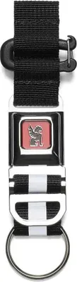 Produktbild von Chrome Mini Buckle Schlüsselanhänger Schwarz Schwarz One Size