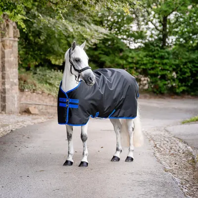 Immagine prodotto di Horseware Amigo Ripstop 900D Turnout 200g- Nero/Blu classico, 155