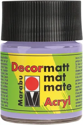 Produktbild von Marabu Acrylfarbe "Decormatt" lavendel 50 ml im Glas
