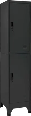 Produktbild von PUEAZU Schließfachschrank Anthrazit 38x45x180 cm Stahl - Kommoden @34586