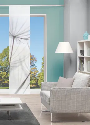 Produktbild von Vision S Schiebevorhang Digitaldruck Bambus-Optik "Strelia Links"  260 x 60 cm Grau