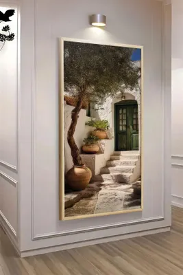 Produktbild von Wallity, Elegantes MDF Gemälde mit Rahmen aus 100% Massivholz, 120 x 50 cm