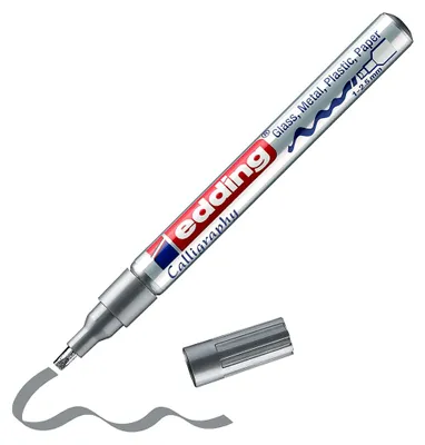 Immagine prodotto di Edding 4753054 753 Pennarello lucido creativo - 1 - 2,5 mm, argento