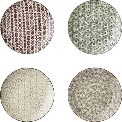 Produktbild von Bloomingville Karine Frühstücksteller Ř 20 cm Grün Steingut 4er Set