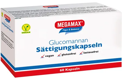 Obrázok produktu pre Megamax Kapsule na zasýtenie Glukomanán 60 ks