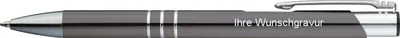 Produktbild von Kugelschreiber aus Metall / mit Gravur / Farbe: anthrazit