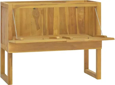 Obrázok produktu pre vidaXL Kúpeľňová skrinka 90x40x75,5 cm z masívneho teakového dreva
