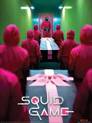 Obrázok produktu pre Squid Game – Chodba – Umelecký tlač – 30 x 40 cm – Plagát