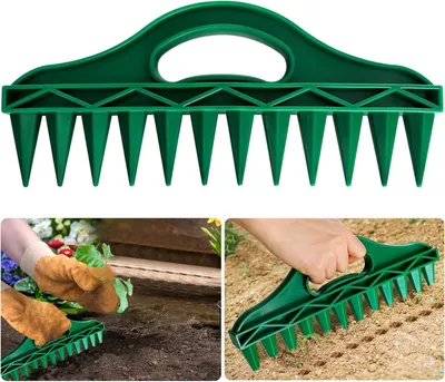 Image de Semoir à 12 godets, avec une poignée ergonomique, idéal pour semer, parfait pour les plantes de jardin et les cultures potagères