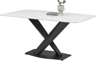 Produktbild von Esstisch >Ventura< in weiß, Keramik - 180x75x90cm (BxHxT)