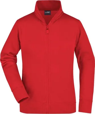 Produktbild von Sweat-Jacke aus formbeständiger Sweat-Qualität red, Gr. L