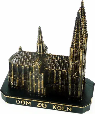 Produktbild von Kölner Dom Kirche Deutschland Modell Figur Statue kupfer farben 6 cm