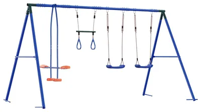 Obrázek produktu pro vidaXL Venkovní houpačka, vícebarevná, 330 x 185 x 185 cm, ocel a PE