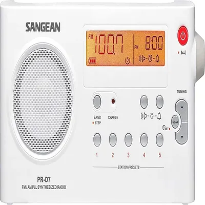 Produktbild von Sangean PR-D7, Tragbar, 87.5 - 108 MHz, 520 - 1710 kHz, LCD, 83.8 mm (3.3 "), 3.5 mm
