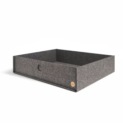 Produktbild von Aufbewahrungsbox CARGA Filz 46,5 x 55 x 12 cm ohne Deckel in anthrazit meliert