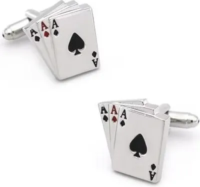 Image de Boutons de manchette « Trois As »