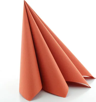Produktbild von Sovie HORECA Serviette in Terrakotta aus Linclass® Airlaid 40 x 40 cm, 50 Stück